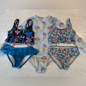 Tea Collection Girls' Swim Bundle Size 5 Excellent Condition